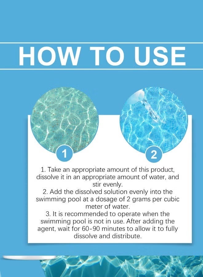جايسوينغ عوامة تنظيف حمامات السباحة 200 جرام، أقراص كلور متعددة الوظائف وجهاز كلور عائم كبير، قرص فوارة ثابت طويل الأمد لحمامات السباحة وأحواض المياه الساخنة - Image 3