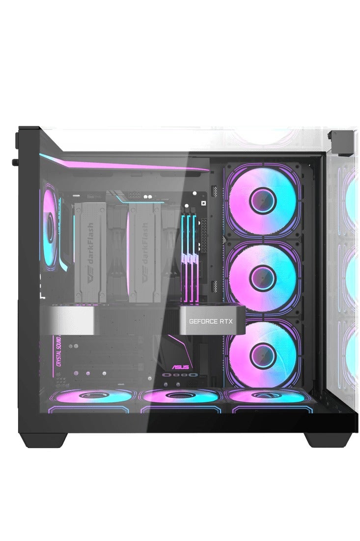 Truenort Pink Venom  Gaming PC – AMD Ryzen 5 7600X  | 16GB RAM | 1TB SSD |AMD RADEON RX 9060XT  8GB  GDDR6 Graphic Card | Windows 11 Pro | RGB Gaming Case Black - Image 1