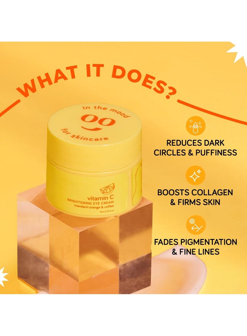  مودي كريم تفتيح البشرة تحت العينين بفيتامين C مع النياسيناميد والكافيين للهالات السوداء والانتفاخات والخطوط الدقيقة | 94% من المستخدمين رأوا تقليل الهالات السوداء | نباتي 100% - للنساء والرجال - Image 2