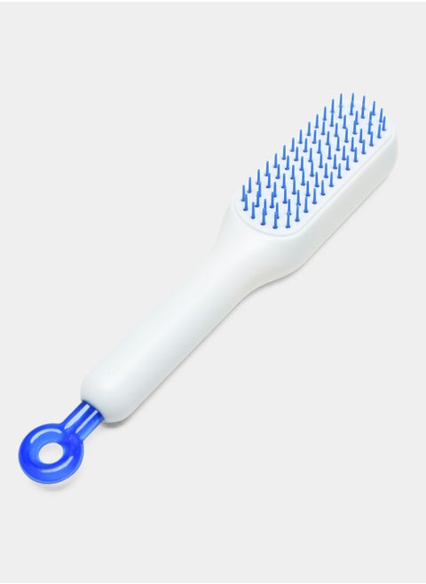 Anti-Static Massage Comb, Detangling Brush with Retractable Swivel Portable Hairbrush for Effortless Detangling and Cleaning
