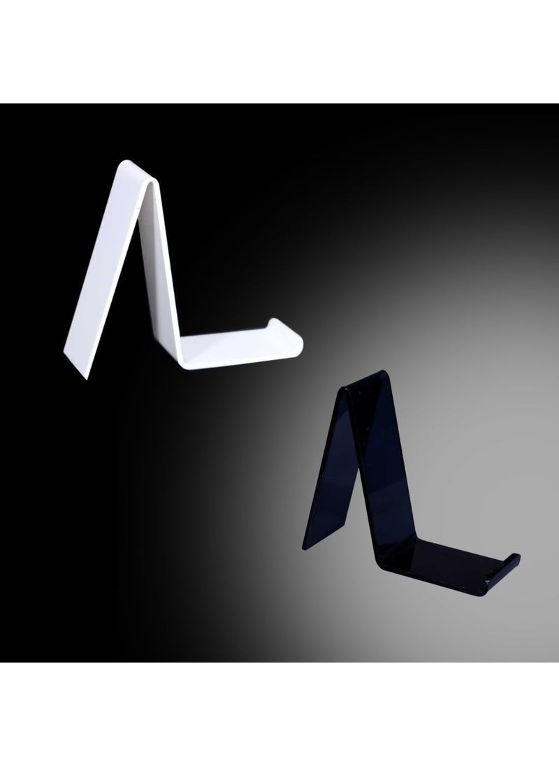 AJ LITE AJ Lite Acrylic Shoe Display Stand for Shop Milky White12 Smoky Black12 24PcsFootwear Display Stand  - Image 3