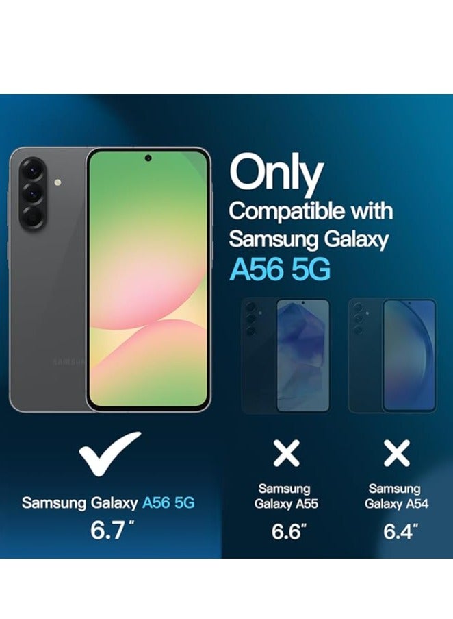 BORTONY Samsung galaxy A56 Case Cover Liquid Silicone Case With 2-Pack Screen Protector Silky-Soft Touch Full-Body Protective Phone Case for Samsung A56 6.7-inch - Image 2