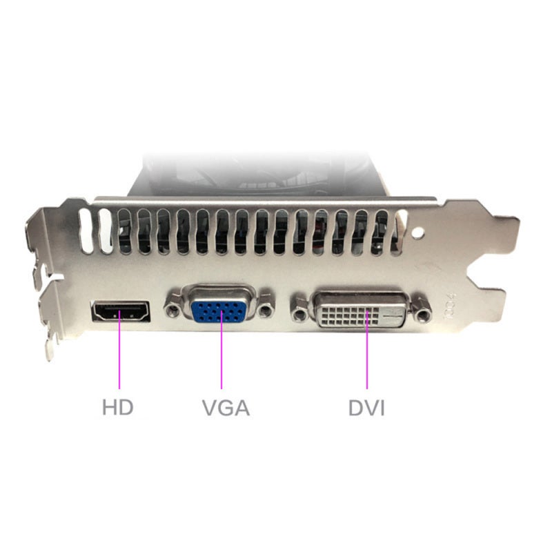 بطاقة رسومات Yeston GT730-4G D3 TA بتردد 902/1333 ميجاهرتز وذاكرة 4 جيجابايت / DDR3 / 64 بت ومخرجات HD+DVI+VGA للعمل المكتبي والألعاب - Image 3