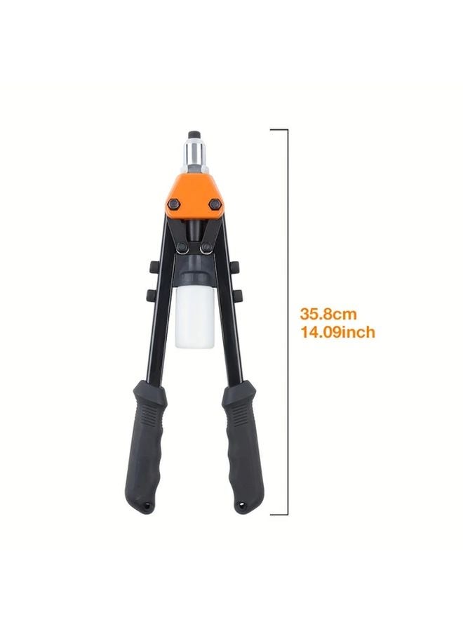 5 In 1 Heavy Duty Manual Rivet Gun Set With 5 Interchangeable Heads 250 Rivets - Image 3