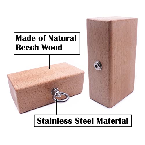 Lights Mountain Wooden Pinch Block Grip Hand Grip Workout Climbing Power Grip Forearm Finger Exerciser Strength Training Strengthener Equipment - Image 2