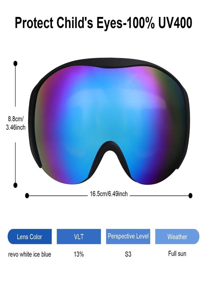 YooxArmor OTG Kids Ski Goggles,Anti fog Skiing Snowboard Goggles with Double Lenses for Children 6-14 Years,100% UV 400 Protection for Boys Girls,Helmet Compatible - Image 3