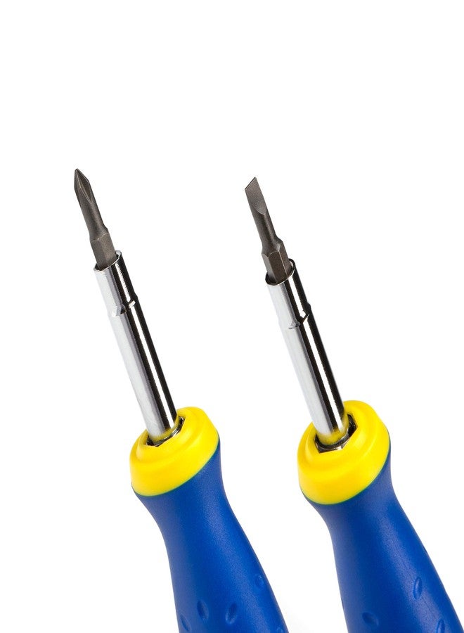 Estwing 6-in-1 Multipurpose Phillips, Slotted, and Hex Screwdriver, Steel Shaft, Comfortable Grip, PH1, PH2, 3/16-inch and 1/4-inch Slotted, 1/4-inch and 5/16-inch Hex - Image 3