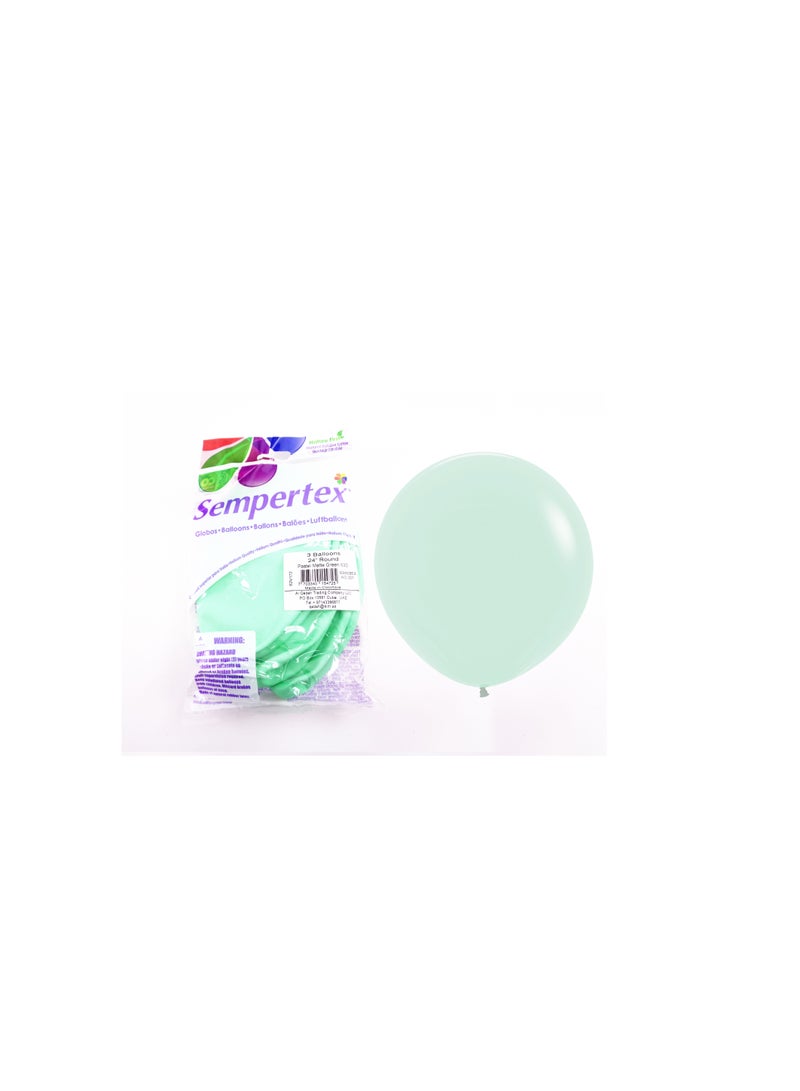 Sempertex 50g Latex Balloons, Matte Pastel Green - Image 3