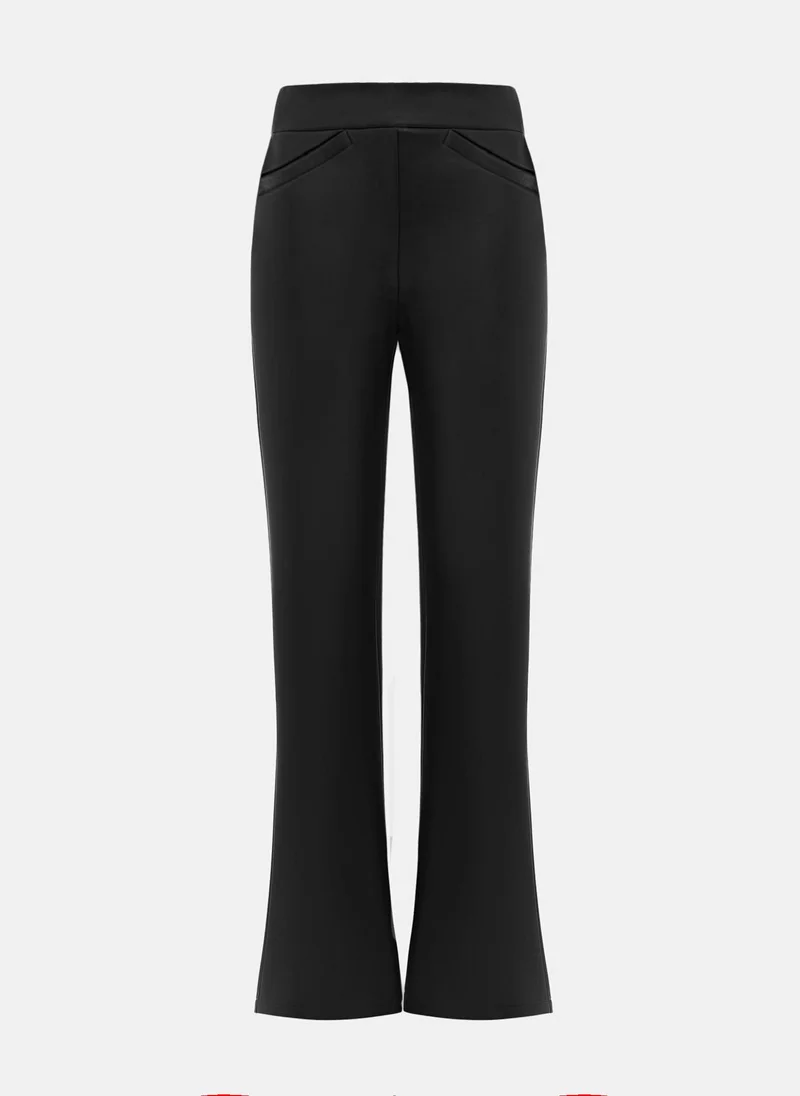 Lichi Flared eco-leather trousers