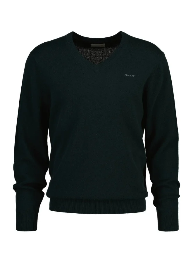 غانت Gant Extra Fine Lambswool V-Neck Sweater