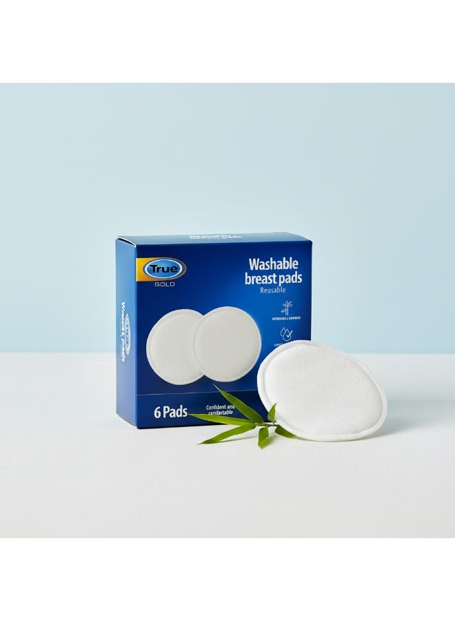 ترو وسادات الثدي القابلة للغسل وإعادة الاستخدام 6 قطع - Image 1