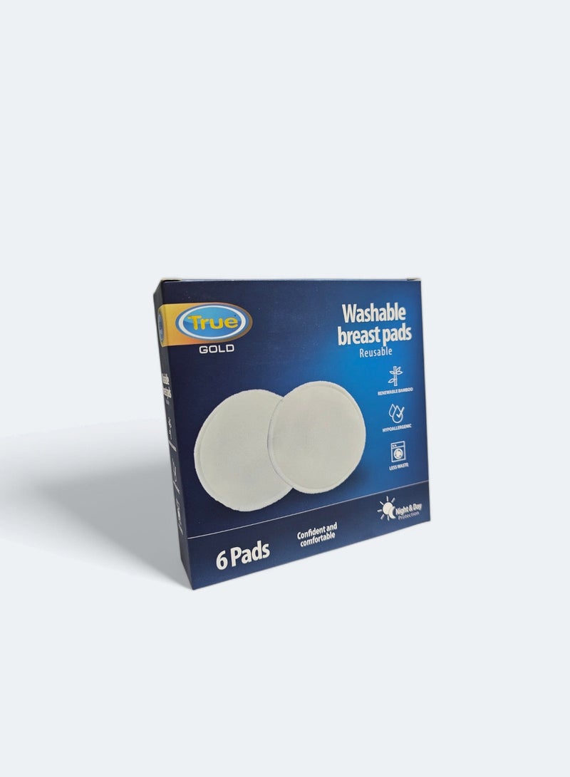 ترو وسادات الثدي القابلة للغسل وإعادة الاستخدام 6 قطع - Image 2