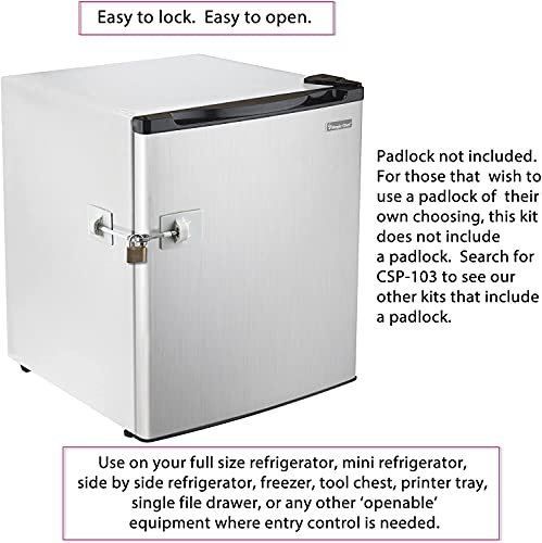 Guardianite 2-Pack Refrigerator Lock (White Without Padlock) - Image 2