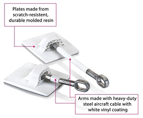 Guardianite 2-Pack Refrigerator Lock (White Without Padlock) - Image 3