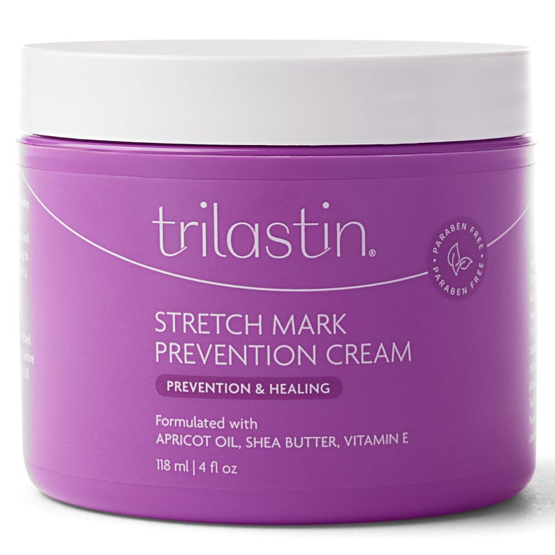 TriLASTIN Stretch Mark Cream for Pregnancy 4 fl oz Citrus Scent Pregnancy Stretch Mark Prevention Pregnant Belly Cream Belly Oil for Pregnant Women Paraben Free - Image 1