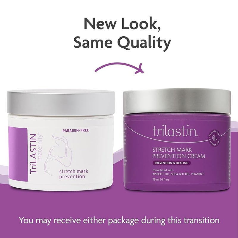 TriLASTIN Stretch Mark Cream for Pregnancy 4 fl oz Citrus Scent Pregnancy Stretch Mark Prevention Pregnant Belly Cream Belly Oil for Pregnant Women Paraben Free - Image 2