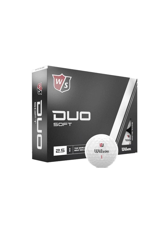Wilson Golf Balls W/S DUO SOFT WHITE 12-Ball  - Image 1