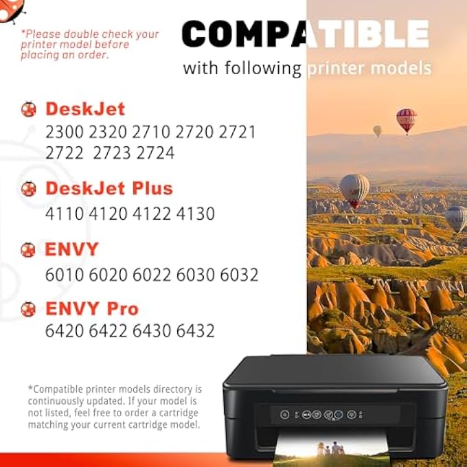 305XL BLACK INK CARTRIDGE FOR HP 305 INK CARTRIDGE FOR HP DESKJET 2300 2320 2710 2720 2721 2722 2723 4110 4120 4122 4130 ENVY 6010 6020 6022 6030 6032 PRINTER INK REPLACEMENT BLACK HIGH YIELD - Image 2