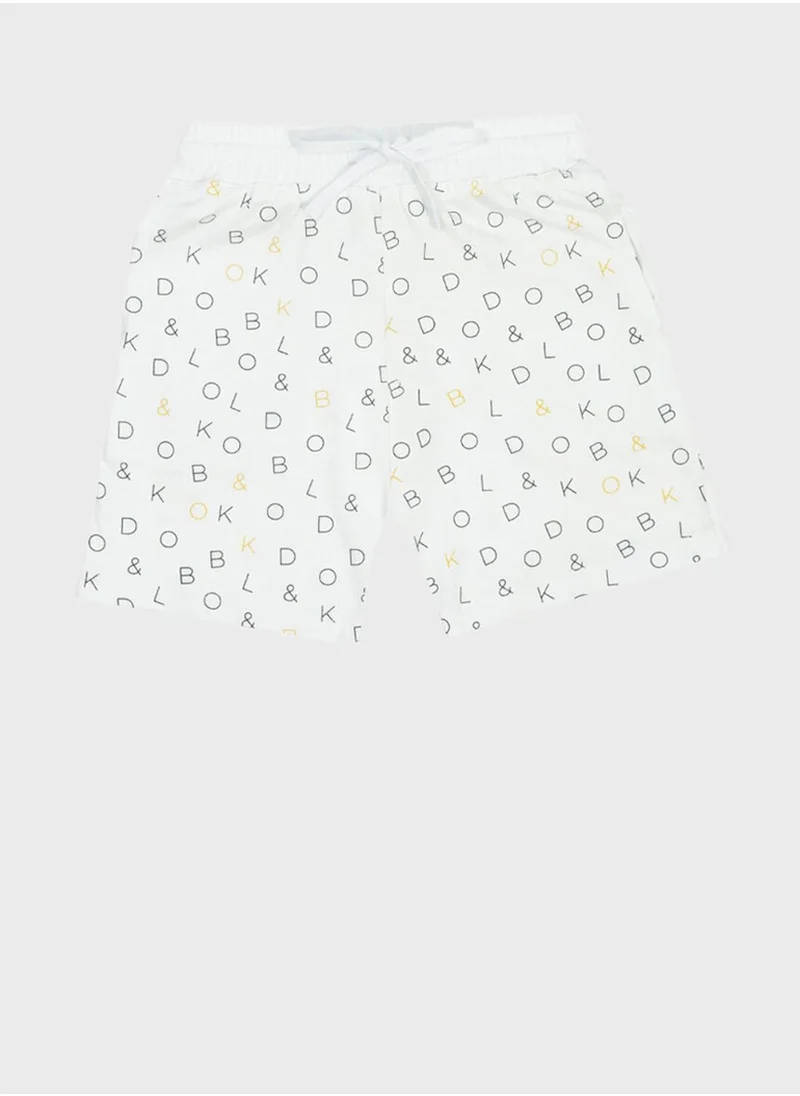 BOLD&KO Kids Aop Signature Shorts