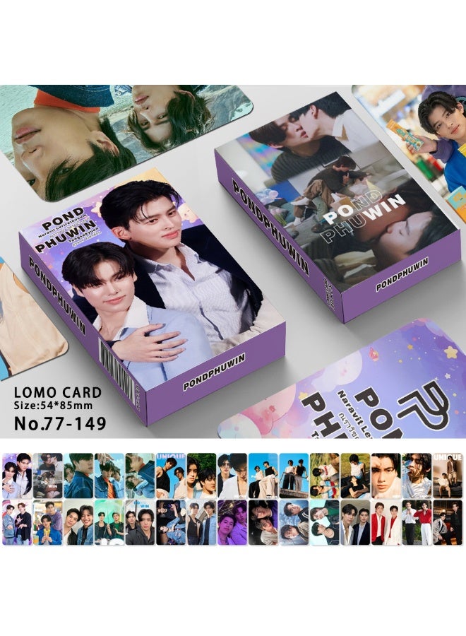 Joongdunk Pondphuwin Firstkhaotung Tai Star Card 30 Double Sided Lomo Cards - Image 1