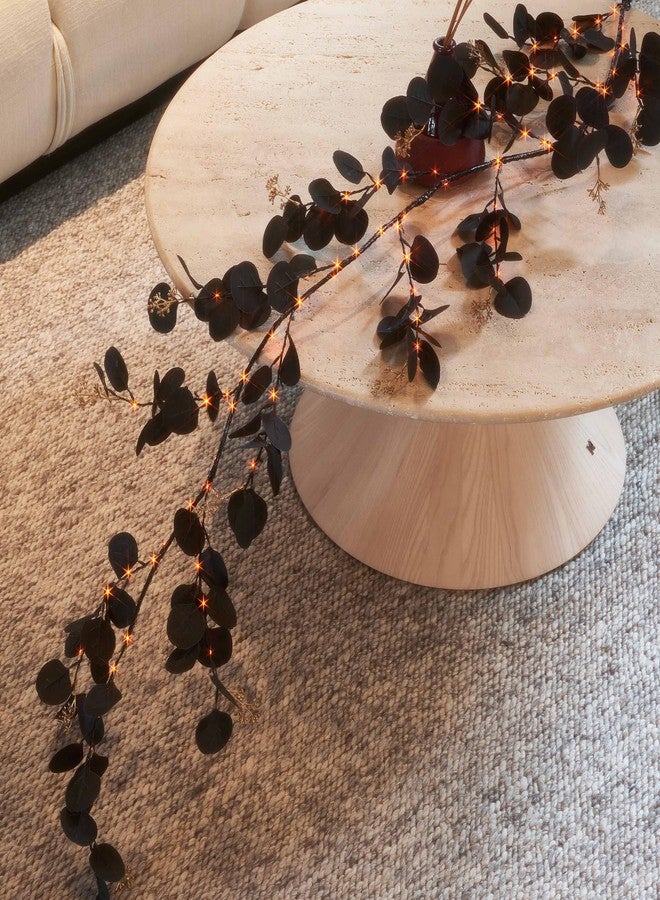 LITBLOOM إكليل أوكالبتوس أسود صناعي من ليت بلوم بطول 6 أقدام - Image 4