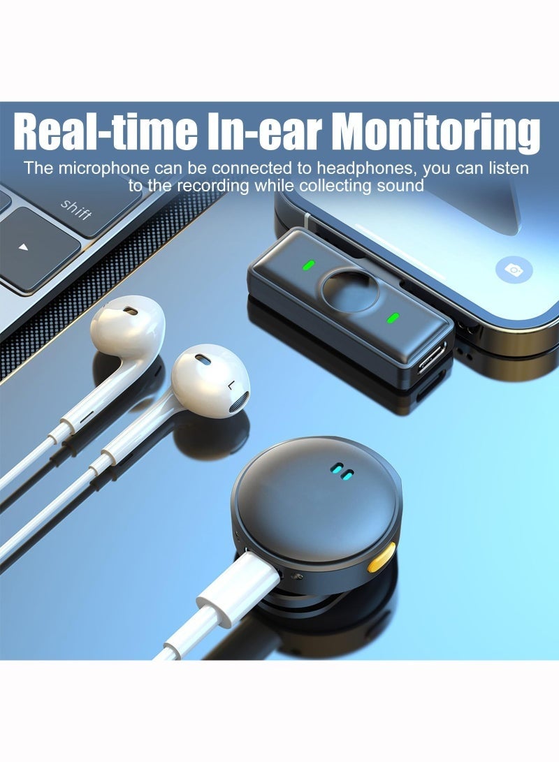 Bukela Wireless Microphone (2 TX + 1 RX + Charging Case), Wireless Lapel Mic with 48KHz/16Bit, Noise Cancellation, 200ft Range, 40H Battery for TikTok, YouTube, Vlogging, Video Recording, Streaming - Image 3