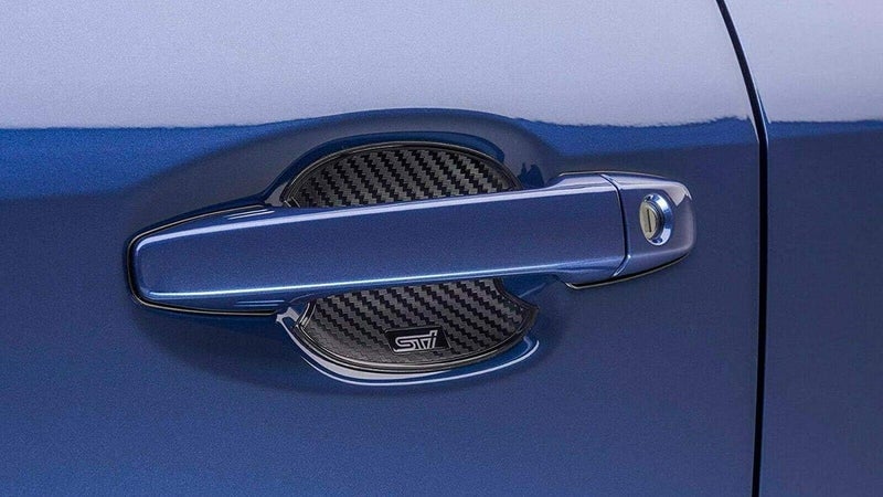 Subaru Genuine STi Logo Door Handle Cup Protector Set of 4 for Forester, WRX, and Crosstrek (2019-2024) - Image 1