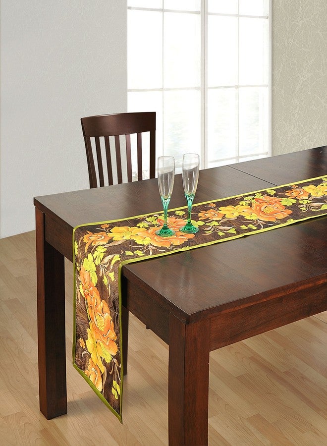 Swayam Table Runner Set 1 for Family Dinners or Gatherings, Indoor or Outdoor Parties & Everyday Use 72'X12' - Yellow