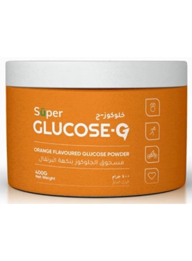 Super Glucose-G Energy Powder – 400g | Instant Orange Flavour