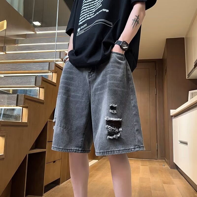 Unisex Classic Denim Jeans Loose Fit Daily Outdoor Wear - Image 3