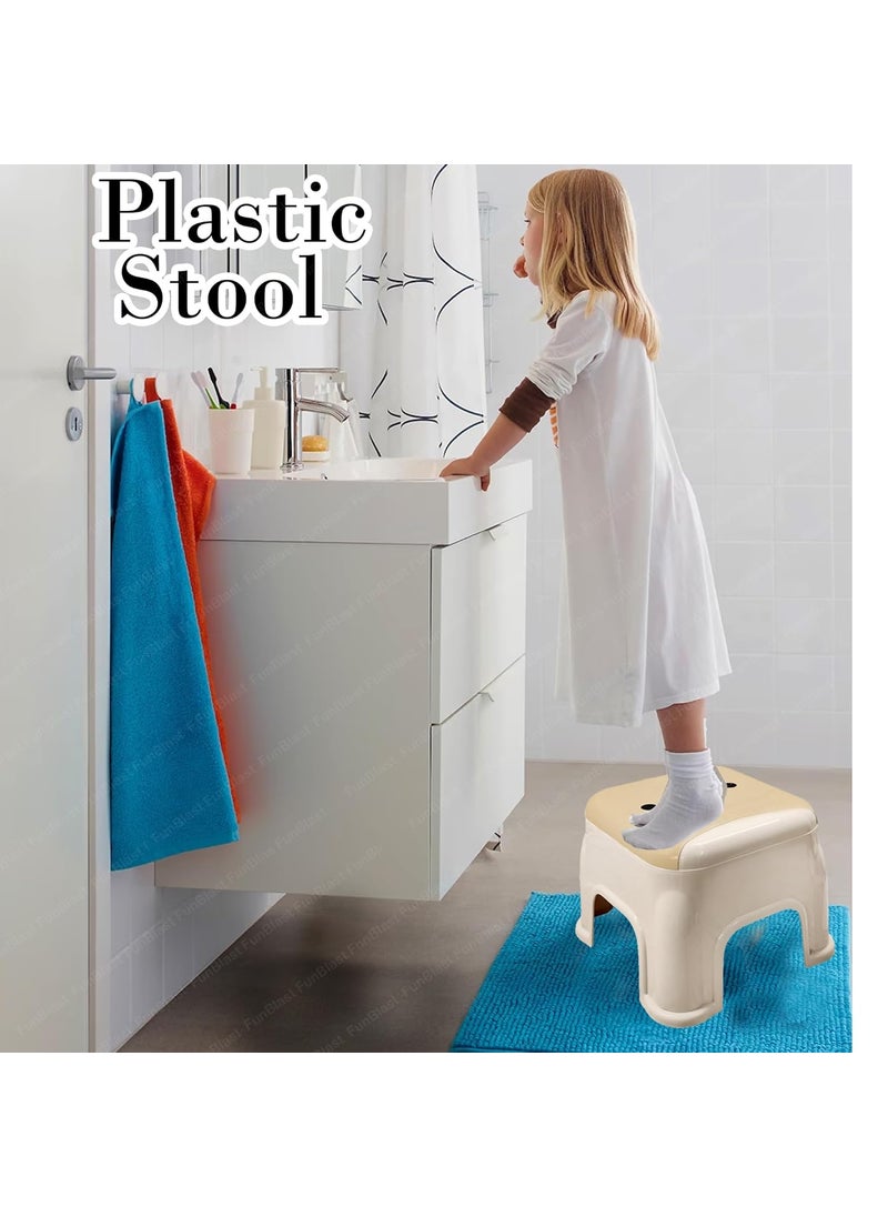 FunBlast FunBlast Kids Sitting Stool, Plastic Sitting Stool for Kids – Cute Animal Theme (Pack of 1 -Bear)  - Image 2