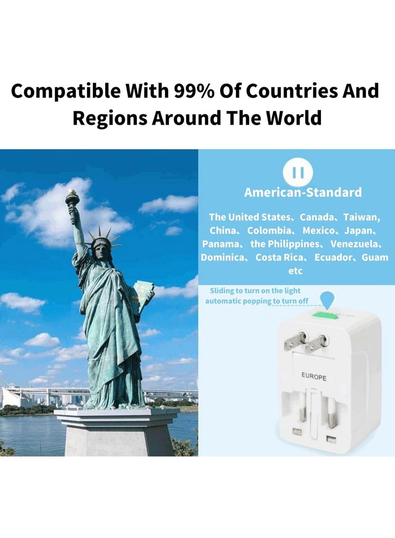 BEST ONE Universal Travel Adapter, International Adapter, Global All-in-One Universal Plug Adapter, Adapter Plug for Australia, European UK US AU Ireland AU - Image 3