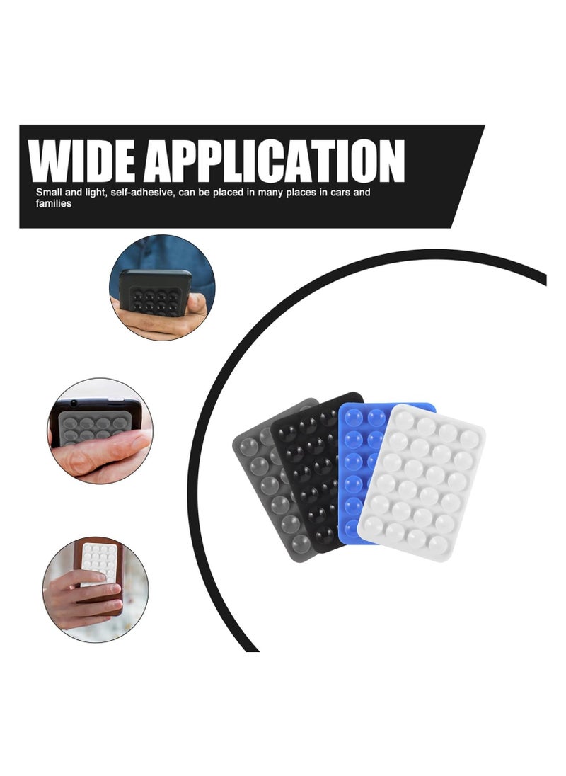 Generic 8 Pcs 4 Color Adhesive Silicone Suction Phone Case, Multipurpose Non Slip Phone Suction Cup, Universal Phone Sticky Grip, Suitable for Mirror Bathroom Home Kitchen  - Image 2