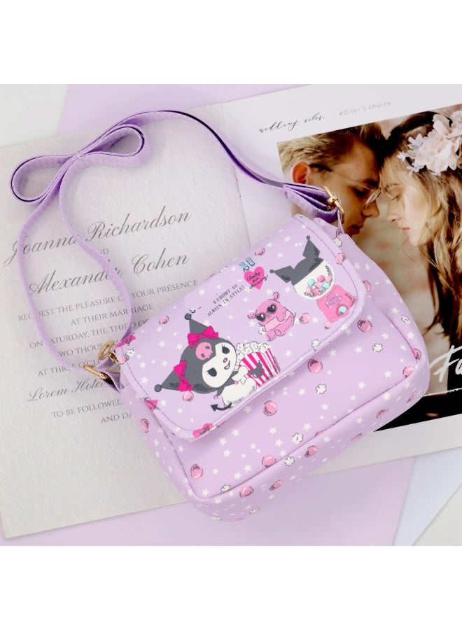 SANMUGEED حقيبة كروس بودي كرتونية لطيفة محفظة كاواي حقيبة هاتف محفظة عملات هدية للفتيات والنساء - Image 3