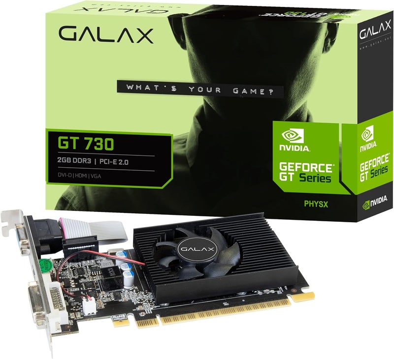 Galax GeForce GT 730 4GB DDR3 128-bit LP (Low Profile) HDMI/DVI/VGA - 73GQF8HX00HD - Image 1
