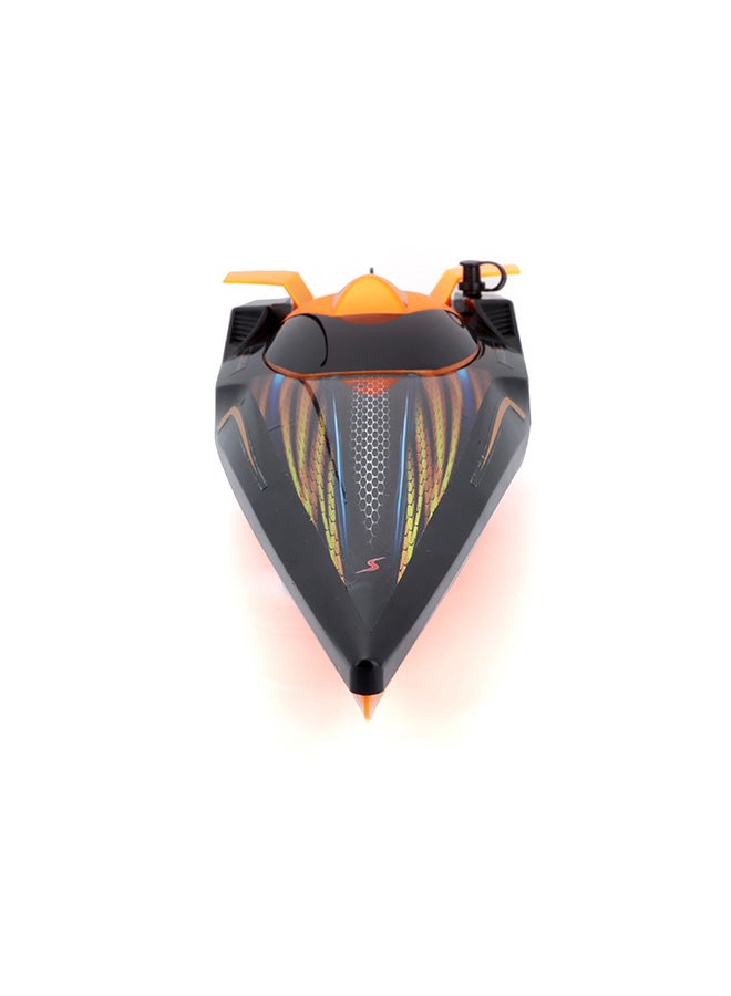 Maisto زورق هيدرو بلاستر بالتحكم عن بعد أسود/برتقالي 2.4 جيجاهرتز هدية USB للأطفال والفتيات والأولاد مركبة كهربائية عالية السرعة لجميع الأعمار - Image 5