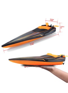 R/C- Hydro Blaster Boat Black/Orange RC Remote Control Vehicle 2.4Ghz USB Gift for Kids Girls & Boys Electric Powered High Speed Vehicle for All Ages - pzsku/ZA2F1A392056F6C698E87Z/45/_/1730143520/06a45689-31c6-49bc-81d0-dbb24e23eae6