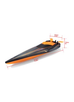 R/C- Hydro Blaster Boat Black/Orange RC Remote Control Vehicle 2.4Ghz USB Gift for Kids Girls & Boys Electric Powered High Speed Vehicle for All Ages - pzsku/ZA2F1A392056F6C698E87Z/45/_/1730143521/ab681fe8-a7a7-4f74-a358-90fc3249099d