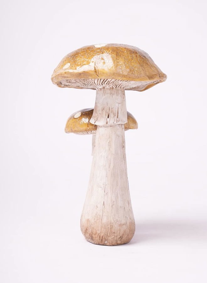 SEINHIJO Mushroom Decor Sculpture Garden Gifts Statue Outdoor Fairy Figurine Modern Patio Arts Polyresin 7.1inch - Image 4