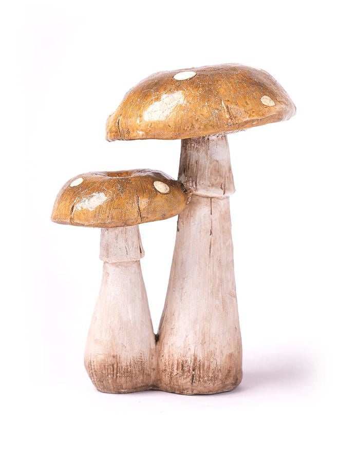 SEINHIJO Mushroom Decor Sculpture Garden Gifts Statue Outdoor Fairy Figurine Modern Patio Arts Polyresin 7.1inch - Image 1