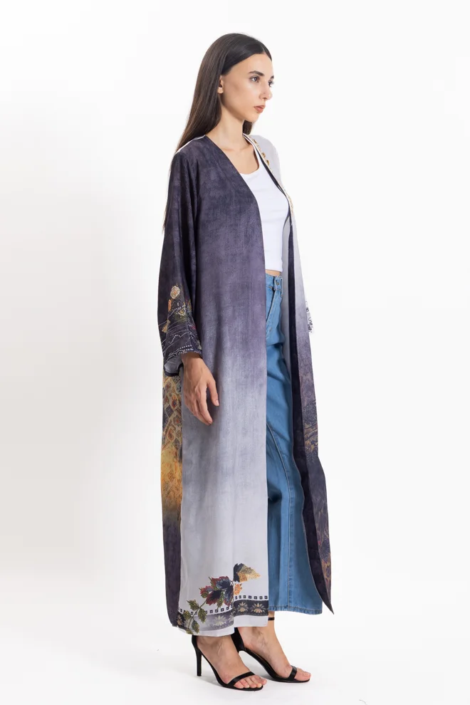 SHAPES DETAILED PRINTED ABAYA