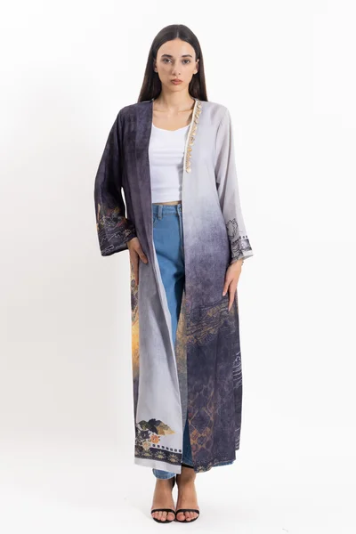 SHAPES DETAILED PRINTED ABAYA