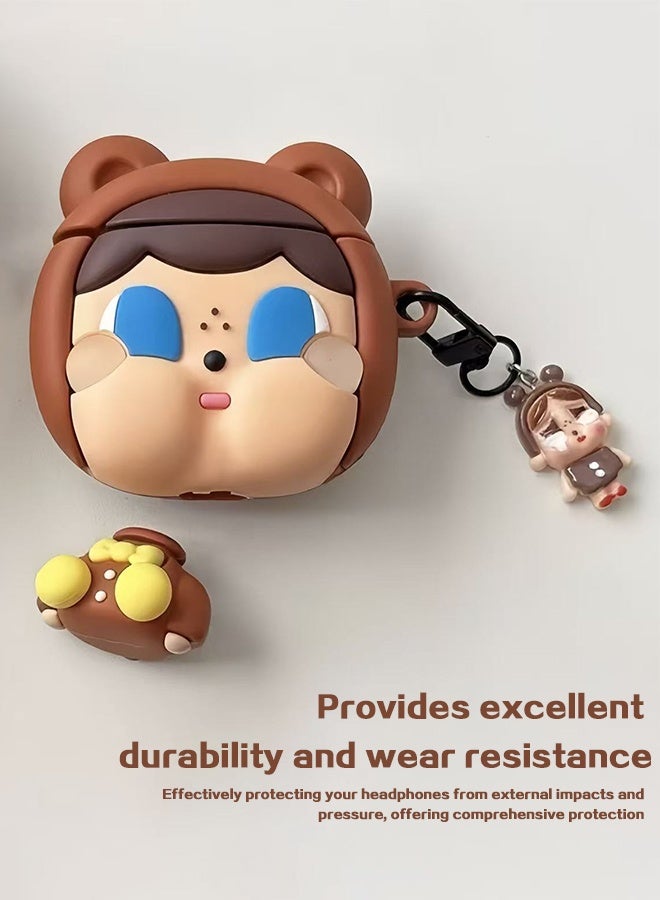 SUNDAREE حافظة متوافقة مع Airpods Pro/Pro2، ملحقات محمولة للأطفال والأولاد والبنات، سماعة أذن لاسلكية ناعمة من السيليكون، واقية من الصدمات للهدايا - Image 2