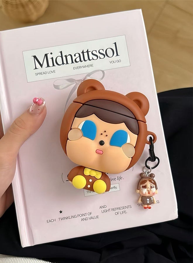 SUNDAREE حافظة متوافقة مع Airpods Pro/Pro2، ملحقات محمولة للأطفال والأولاد والبنات، سماعة أذن لاسلكية ناعمة من السيليكون، واقية من الصدمات للهدايا - Image 3