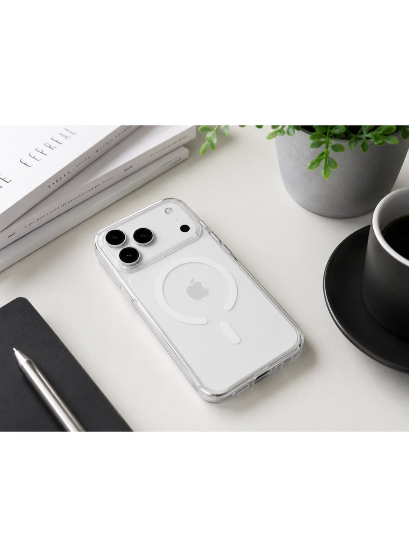 LANEX MagSafe Compatible Crystal Clear Case for iPhone 17 Pro Max - 360-Degree Shockproof Bumper Cover with Camera Shield - Image 4