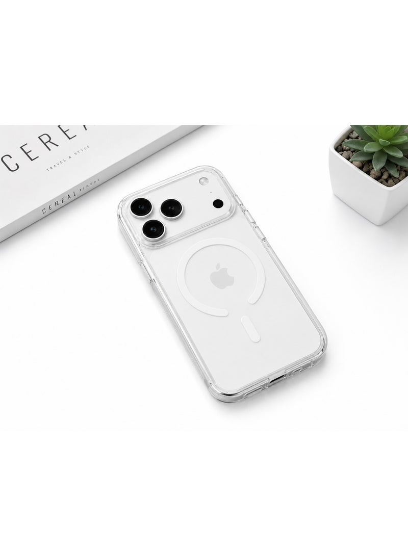 LANEX MagSafe Compatible Crystal Clear Case for iPhone 17 Pro Max - 360-Degree Shockproof Bumper Cover with Camera Shield - Image 5