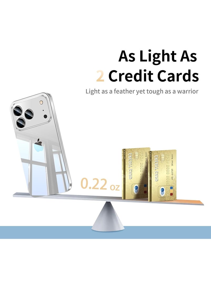 for iPhone 17 pro Slim Case,Paper-Thin Transparent Finish Skin Back Case [Non Yellowing] (Clear, iPhone 17 Pro) - Image 3