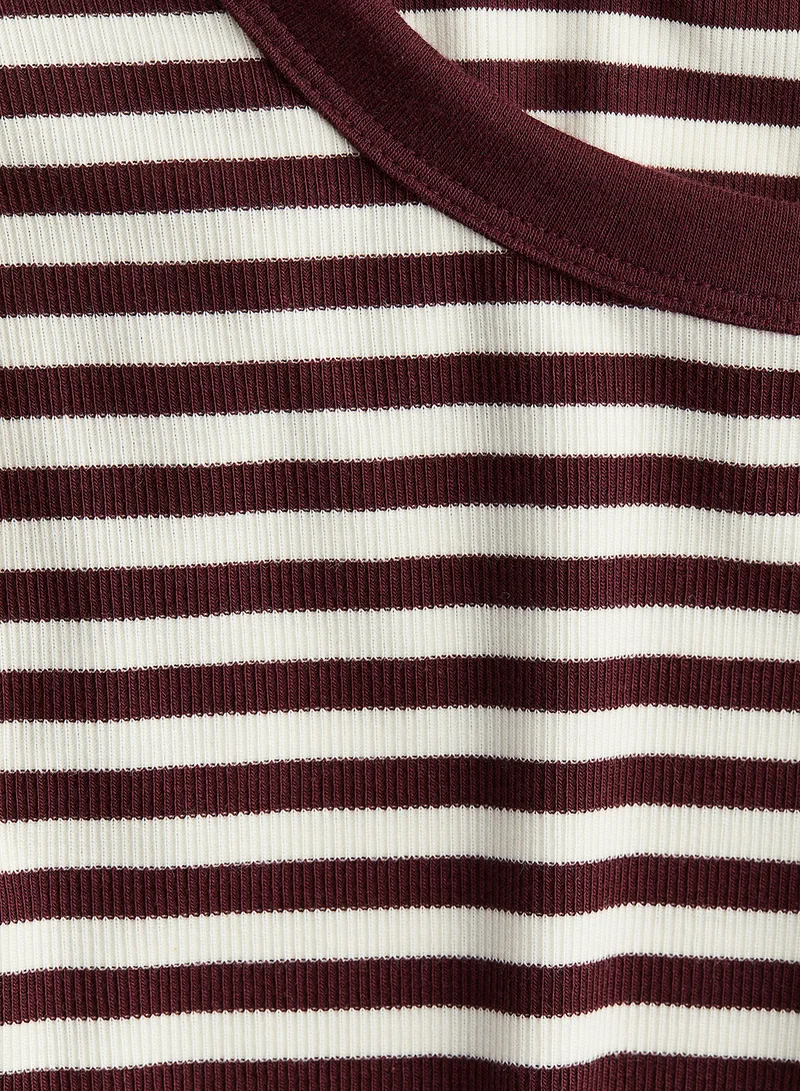 اتش اند ام Ribbed Jersey Top