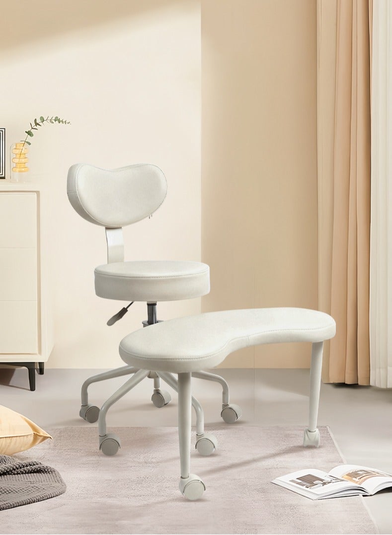 كرسي التأمل بلس، كرسي متقاطع الأرجل بعجلات، كرسي لاضطراب فرط الحركة ونقص الانتباه، كرسي مكتب متقاطع مع دعم قطني ومقعد قابل للتعديل، تصميم مرن للجلوس المضطرب - Image 1