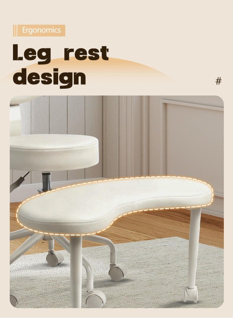 كرسي التأمل بلس، كرسي متقاطع الأرجل بعجلات، كرسي لاضطراب فرط الحركة ونقص الانتباه، كرسي مكتب متقاطع مع دعم قطني ومقعد قابل للتعديل، تصميم مرن للجلوس المضطرب - Image 3